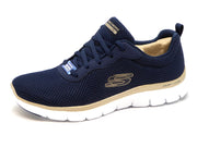 132-79-004 Dames Veterschoenen Sportief Skechers Flex Appeal 4.0 Brilliant View149303 Donkerblauw (474)